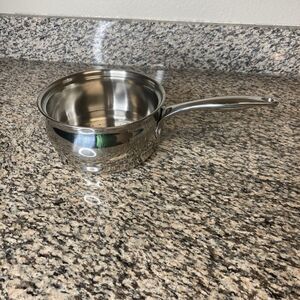 Belgique Classique Steamer Strainer Pot 4 Qt Double Boiler Long Handle No Lid